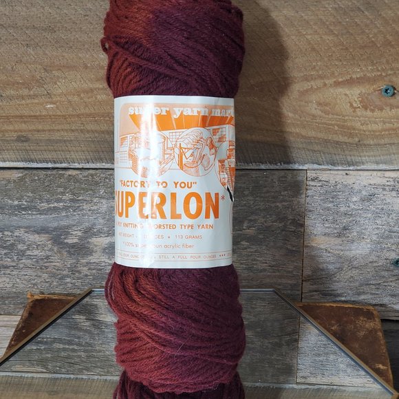Superlon 4 Ply Knitting Worsted Type yarn - 4 oz Skein - 100% Super Spun Acrylic - Picture 1 of 5